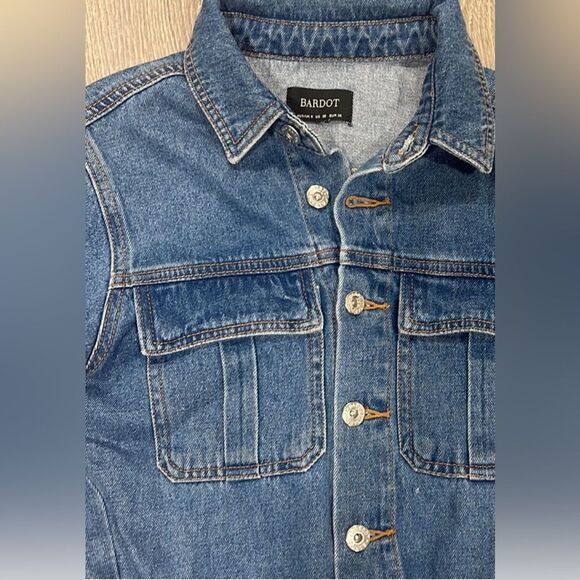 Bardot denim broiler jumpsuit - size 4 US 26/ EUR 36 - Picture 7 of 11